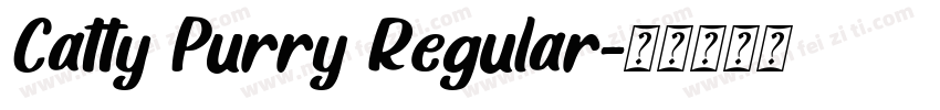 Catty Purry Regular字体转换